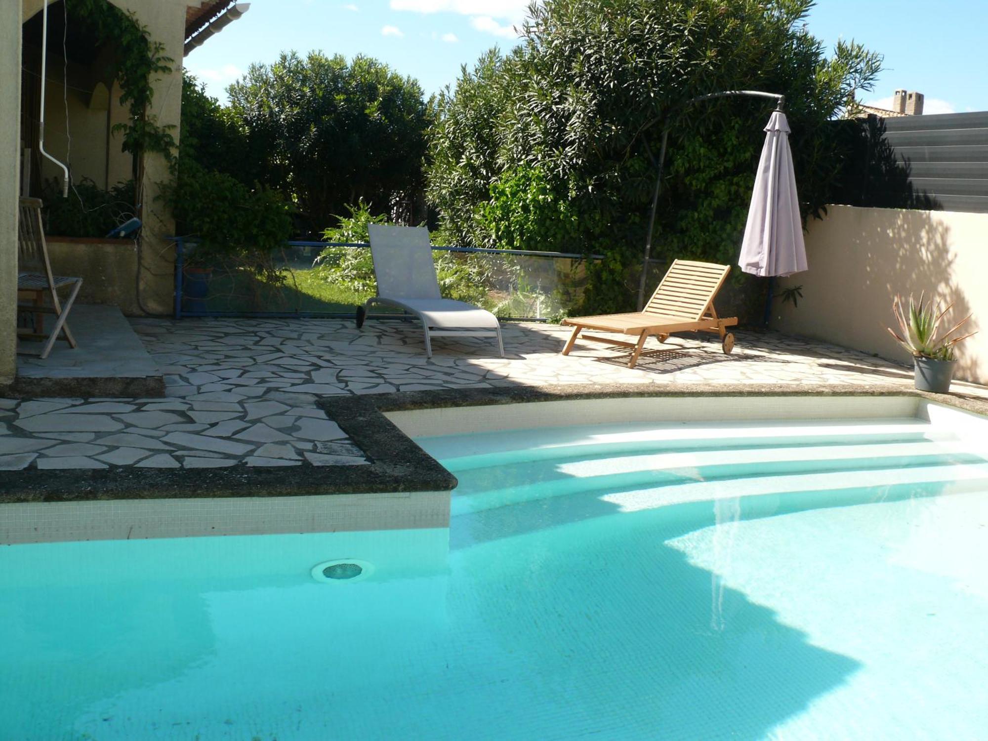 Chambre Privee Dans Villa Avec Piscine En Petite Camargue Lattes Buitenkant foto
